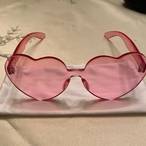 Pink Heart Sunglasses